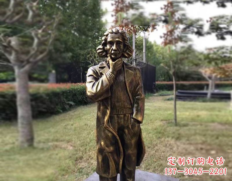 金华西方名人爱因斯坦铜雕