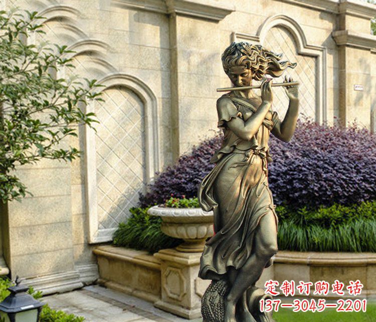 金华西方女人别墅景观铜雕塑