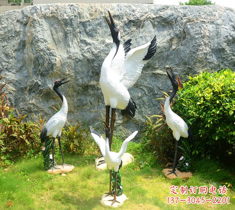 金华仙鹤雕塑 墓地