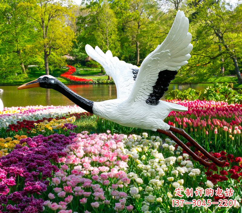 金华仙鹤雕塑灯
