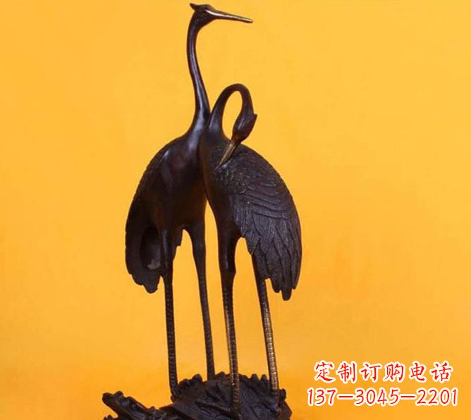 金华仙鹤雕塑铜
