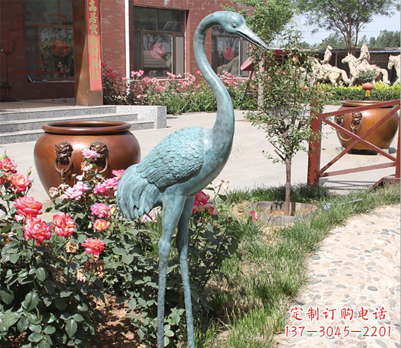 金华仙鹤铜雕