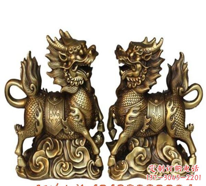 金华祥云麒麟铜雕