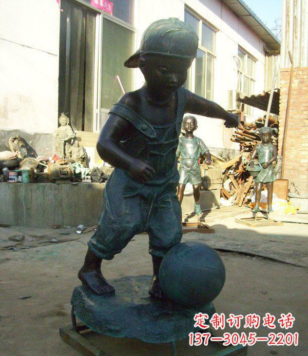 金华小孩玩耍青铜人物铜雕