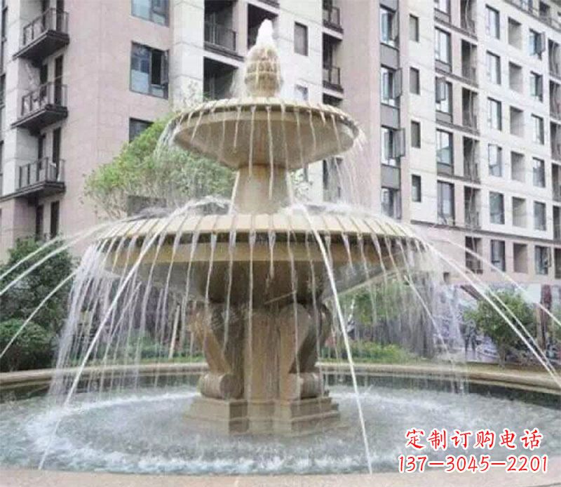 金华小区大型喷泉景观石雕