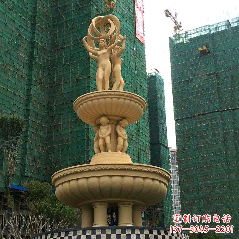 金华小区大型欧式人物景观喷泉