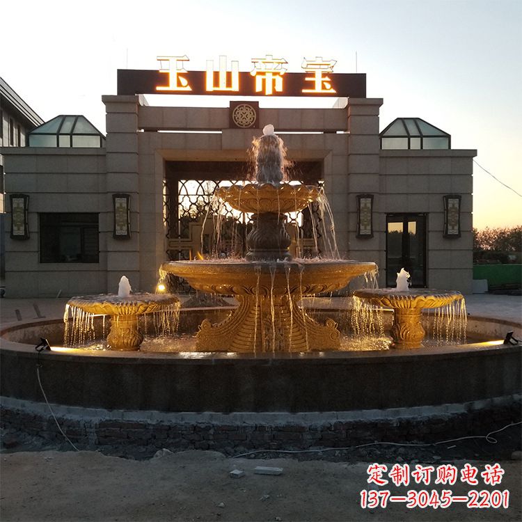 金华小区广场欧式水景石雕喷泉
