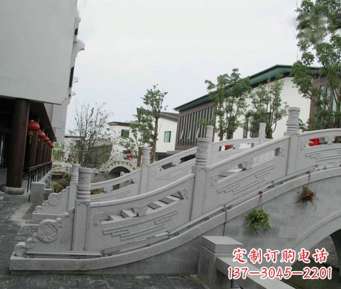 金华小区景观大理石拱桥