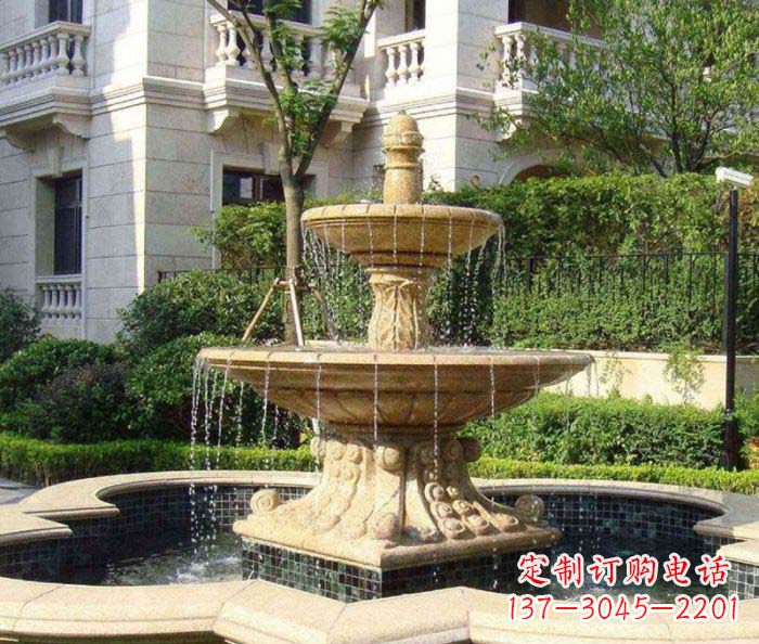 金华小区景观大型喷泉石雕 (2)