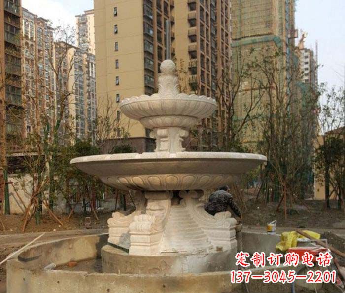 金华小区景观大型喷泉石雕 (3)