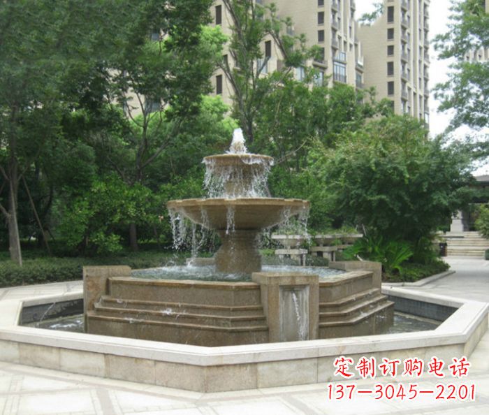 金华小区景观大型喷泉石雕 (7)