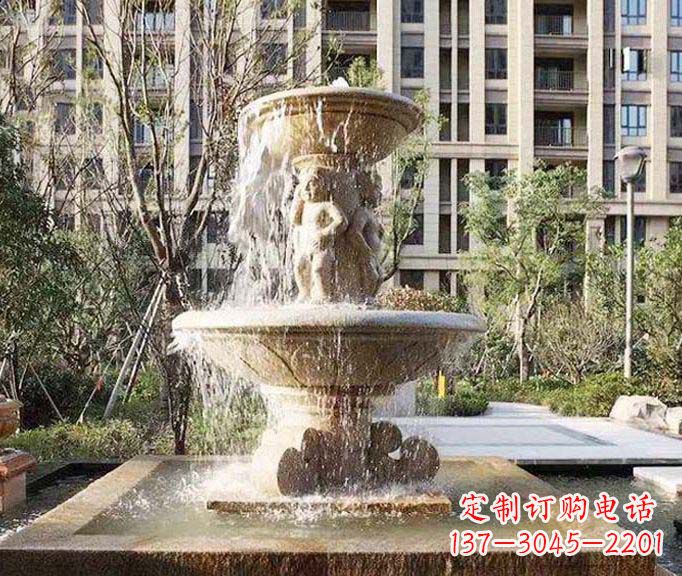金华小区景观欧式喷泉石雕 (3)