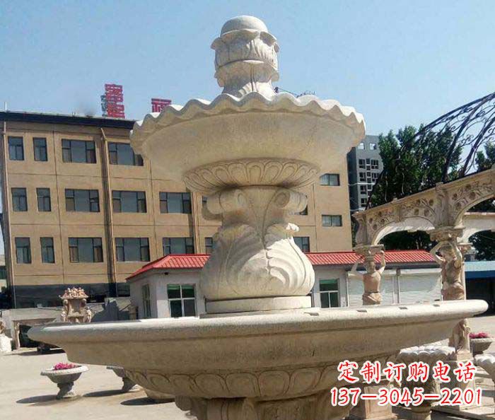 金华小区景观砂岩大型喷泉石雕