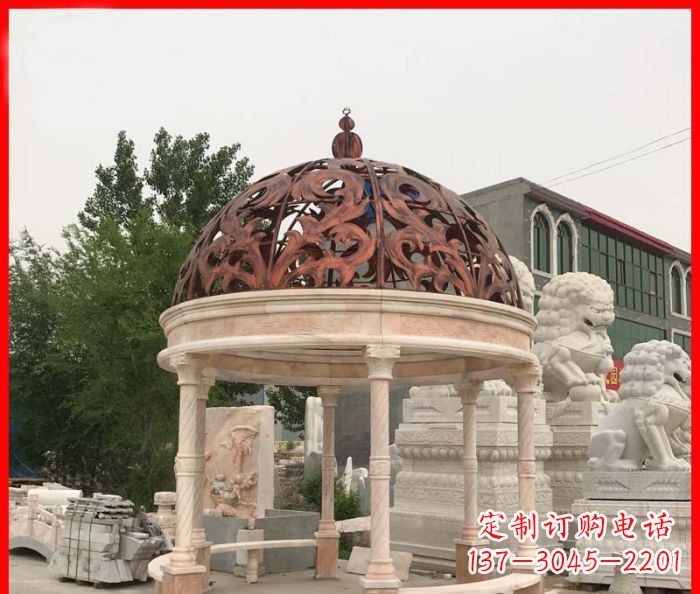 金华小区欧式圆顶凉亭石雕_1