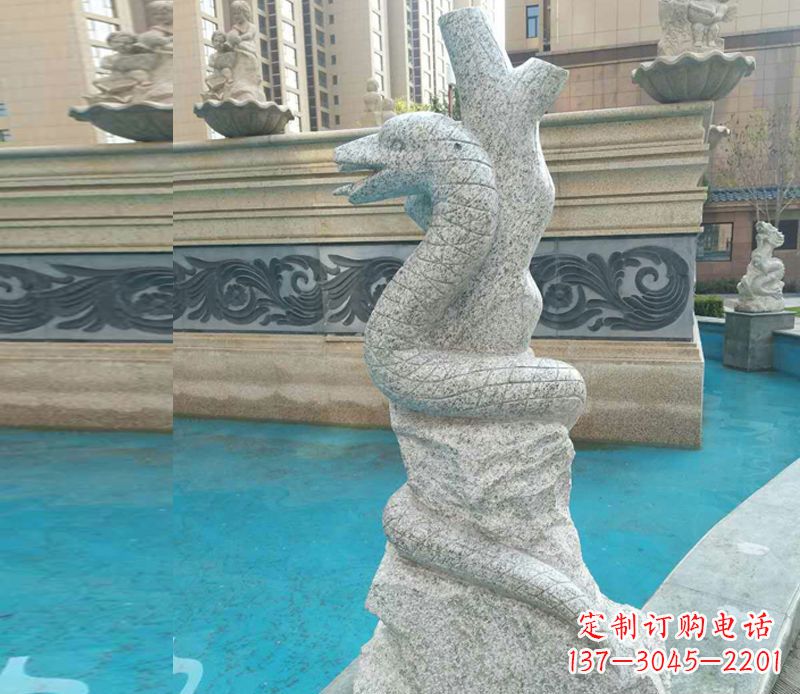 金华小区十二生肖雕塑动物石雕