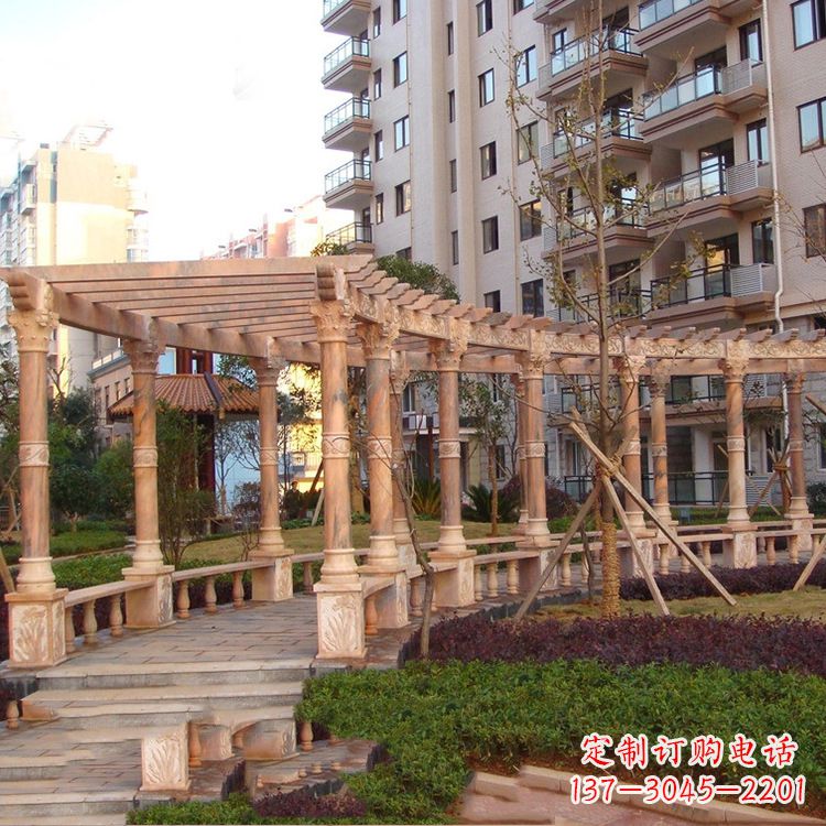 金华小区石雕花架长廊