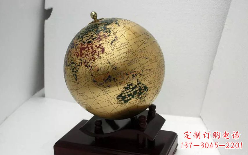 金华校园不锈钢地球仪雕塑 (3)