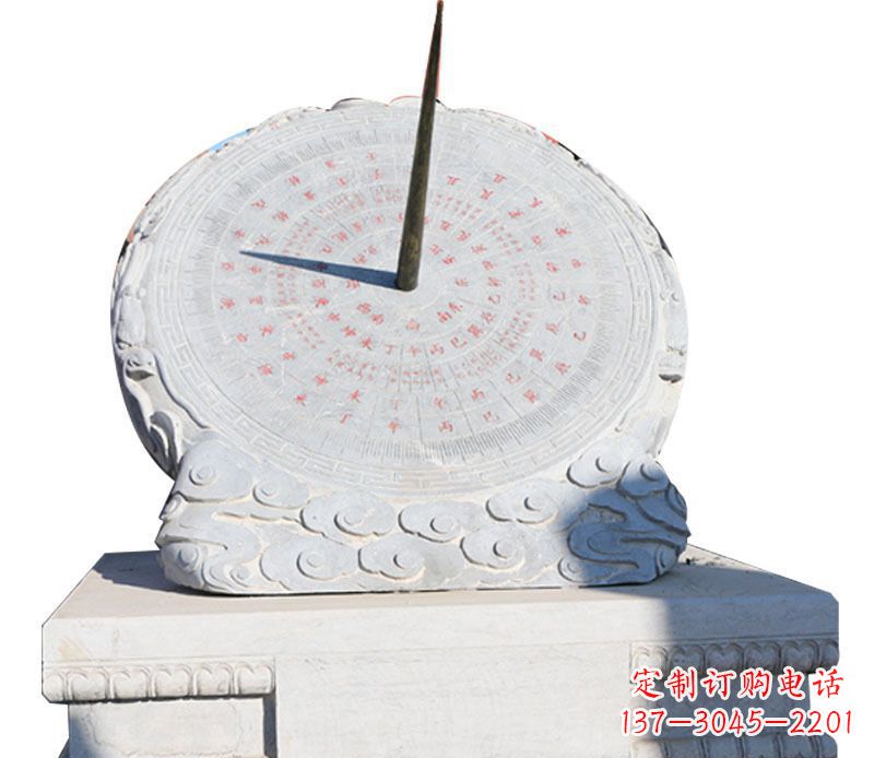 金华校园大理石日晷景观石雕 (3)