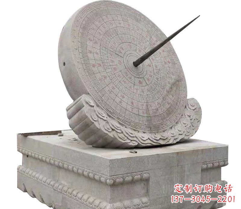 金华校园大理石日晷景观石雕 (2)