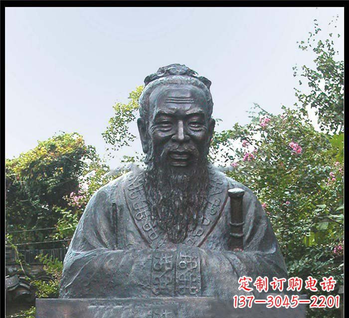 金华校园大型孔子头像铜雕