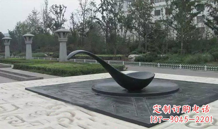 金华校园古代指南针司南铜雕