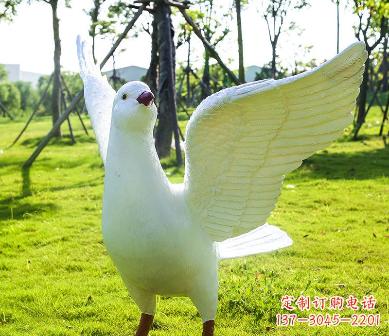 金华校园和平鸽雕塑