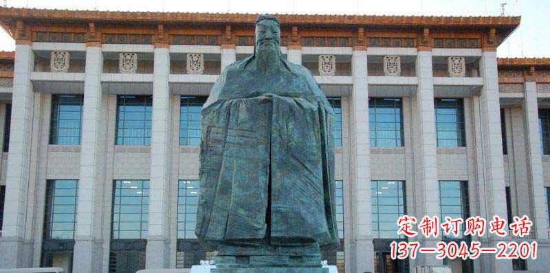 金华校园孔子景观铜雕