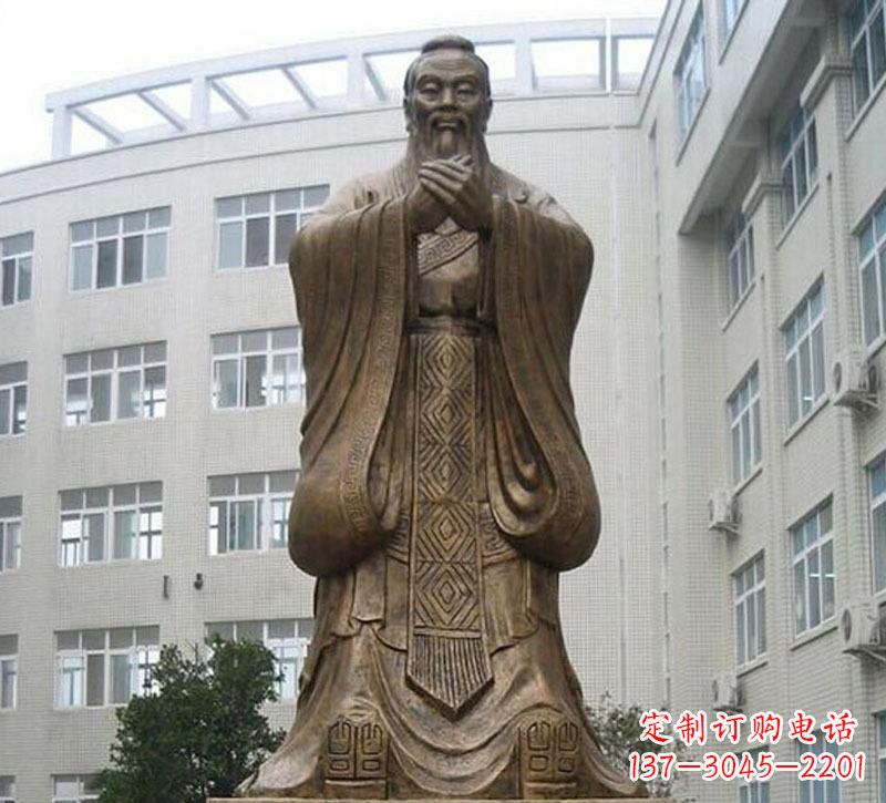 金华校园孔子铜雕222