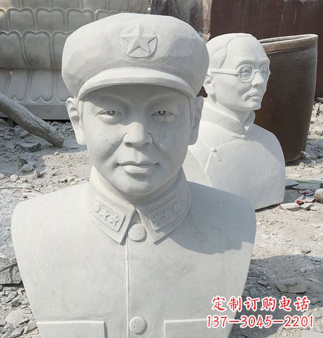 金华校园雷锋头像石雕