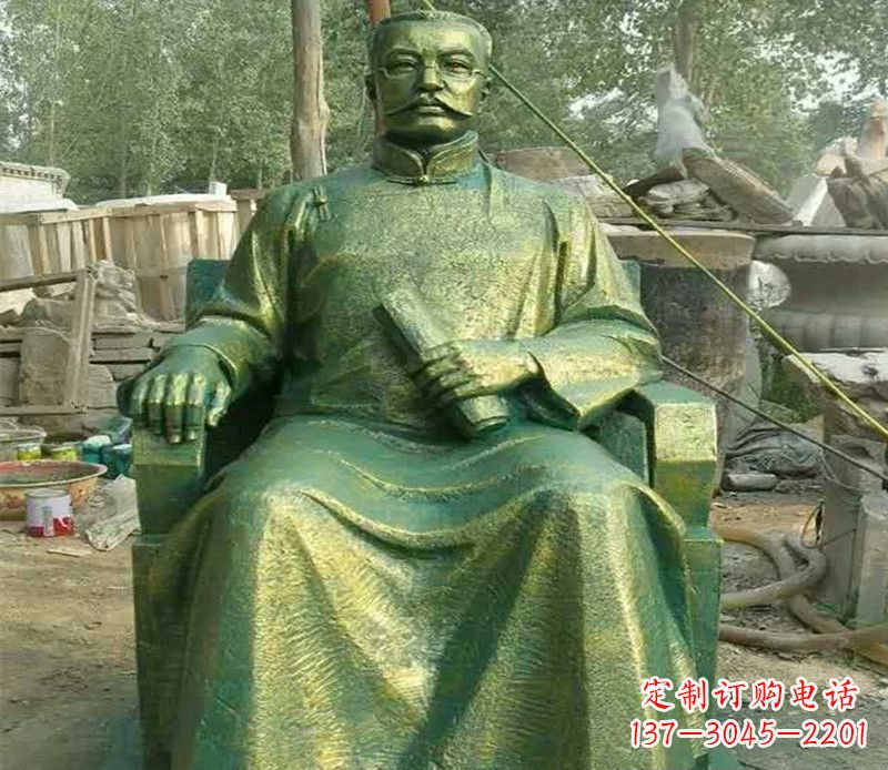 金华校园名人李大钊铜雕