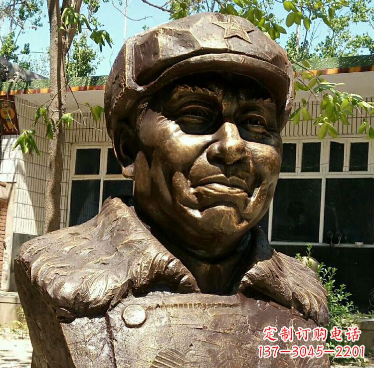 金华校园名人朱德胸像铜雕