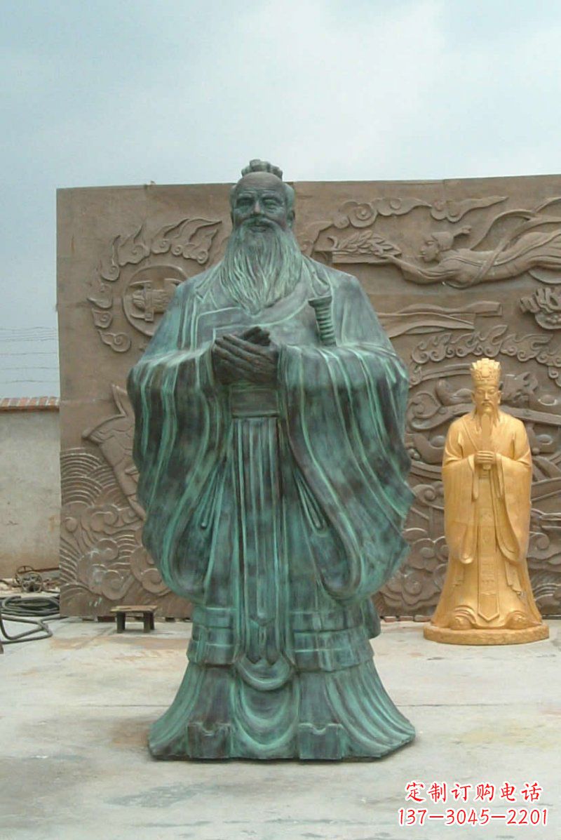 金华校园青铜仿古孔子