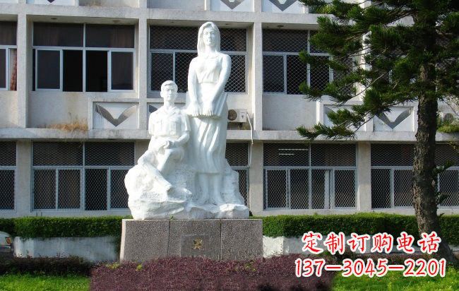 金华校园人物晨读的学生