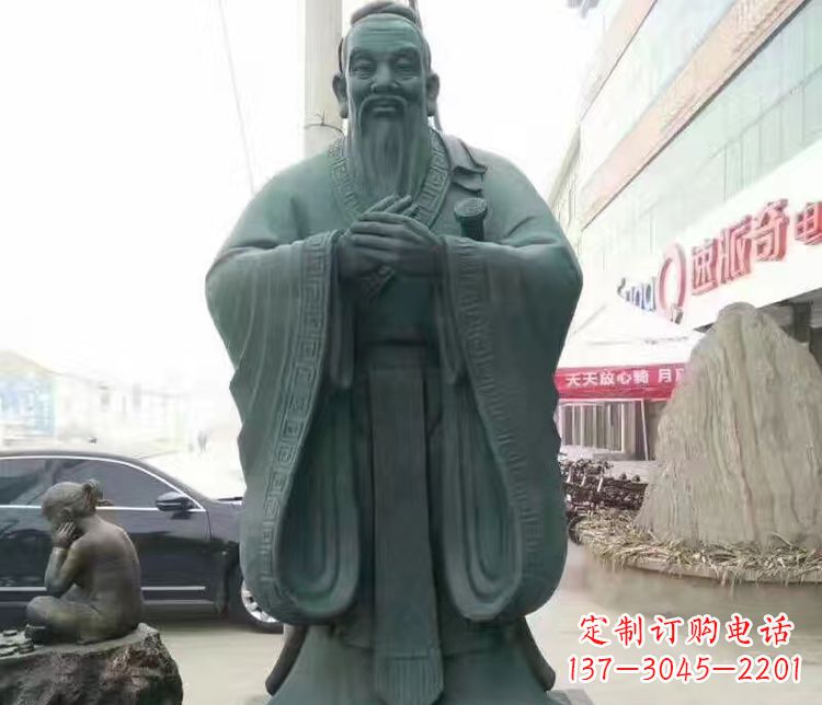 金华校园人物孔子行教像