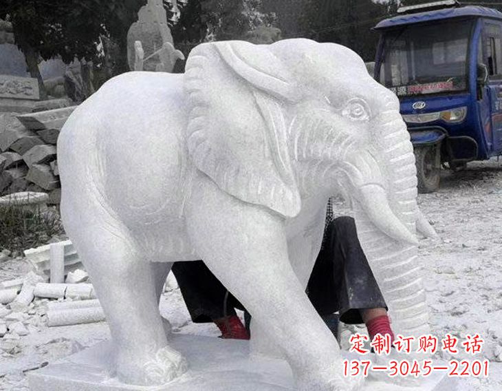 金华写实大象石雕