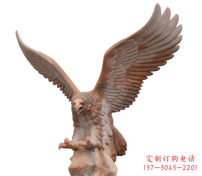 金华雄鹰展翅石雕