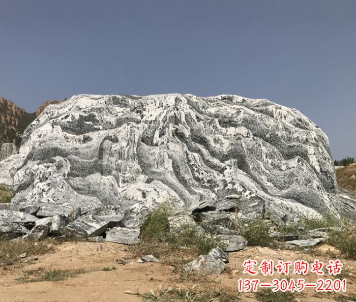 金华雪浪石假山公园景观石雕 (2)