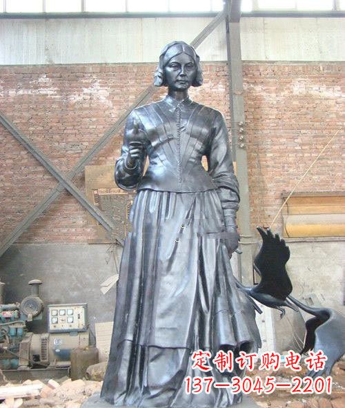 金华医院校园西方名人南丁格尔铜雕