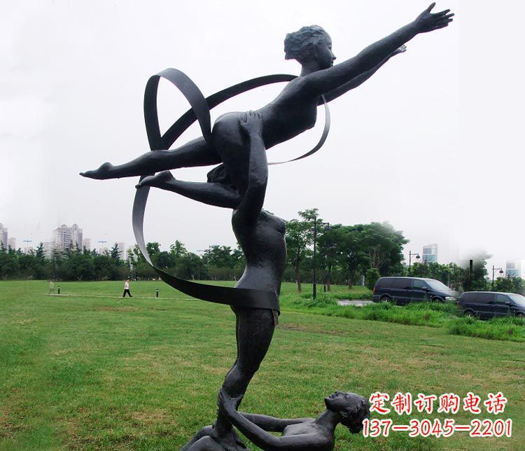 金华艺术体操运动员雕塑