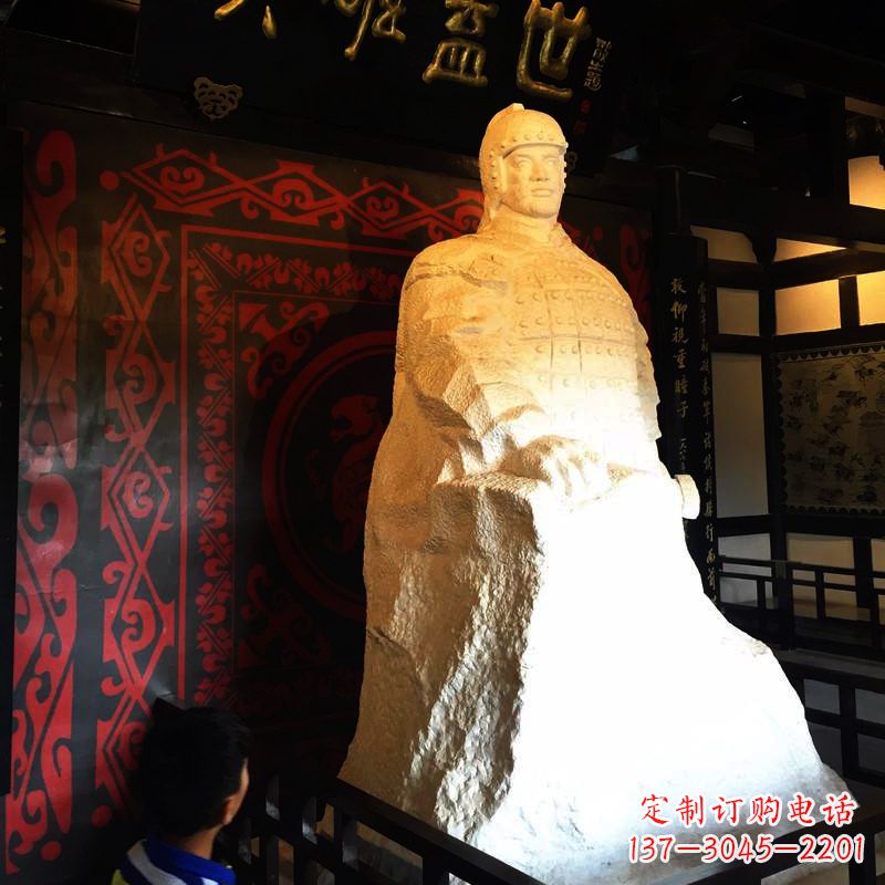 金华英雄盖世楚霸王石雕像