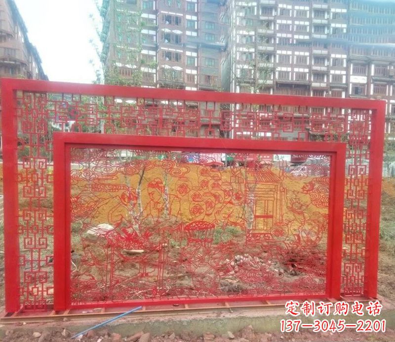 金华迎春福字剪纸雕塑
