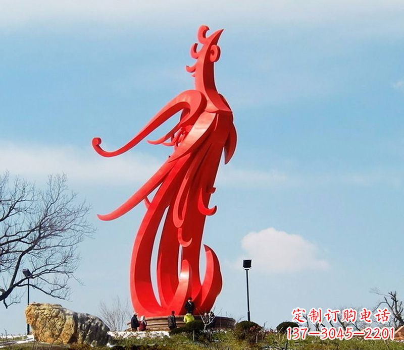 金华园林不锈钢凤凰雕塑