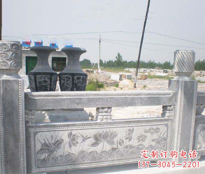 金华园林仿古石栏板景观石雕 (3)