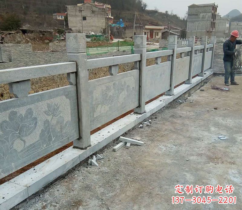 金华园林仿古石栏板景观石雕 (5)