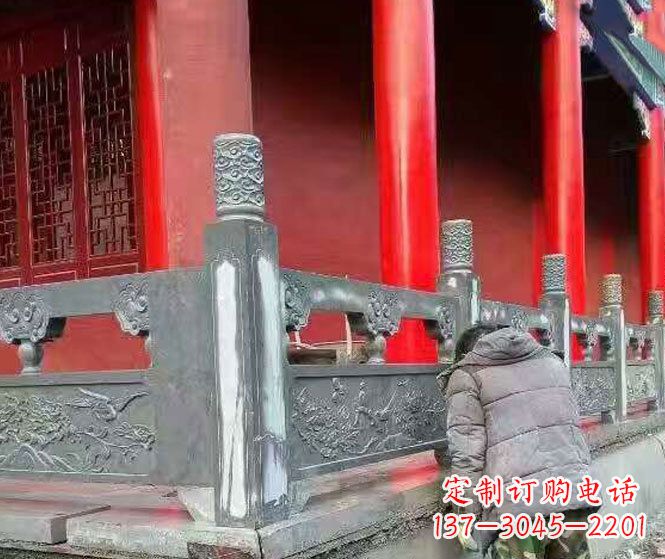 金华园林仿古石栏板景观石雕 (9)