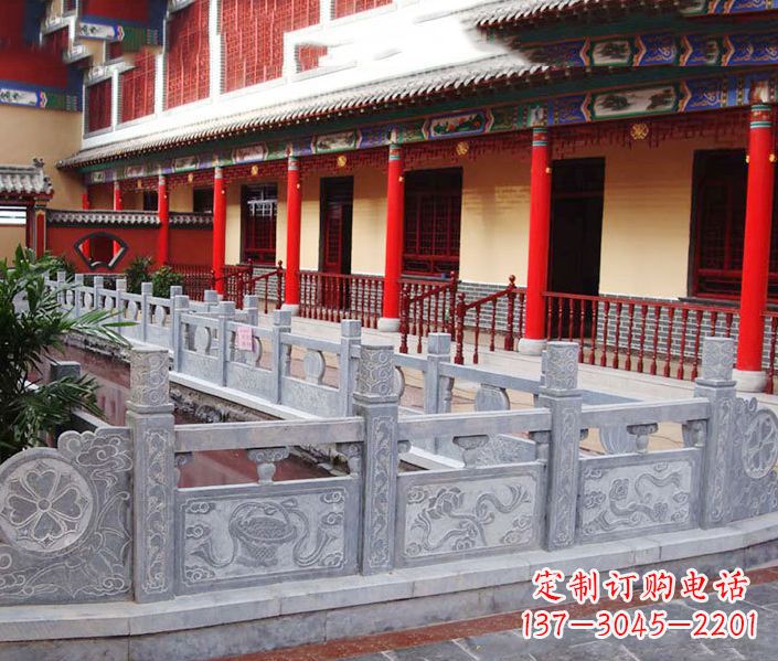 金华园林仿古石栏板景观石雕 (12)