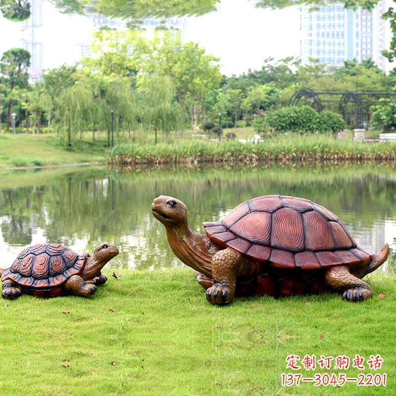 金华园林仿真乌龟玻璃钢池塘湖泊水景雕塑摆件