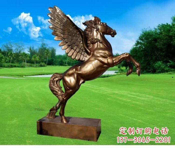 金华园林飞马铜雕 (2)