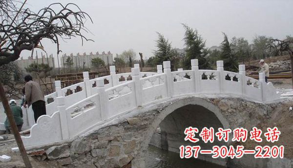 金华园林汉白玉大桥栏板景观石雕