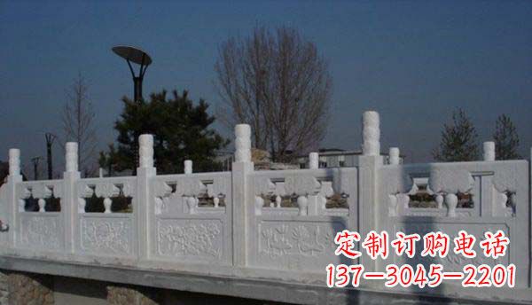 金华园林汉白玉栏板景观石雕